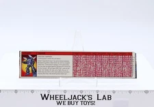 Tracks Tech Spec 1985 Vintage Hasbro G1 Transformers Action Figure