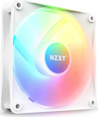 NZXT 120mm RGB Case Fan RF-C12FF-W1 PWM 4-Pin Fluid Dynamic Bearing White - Image 1 of 4