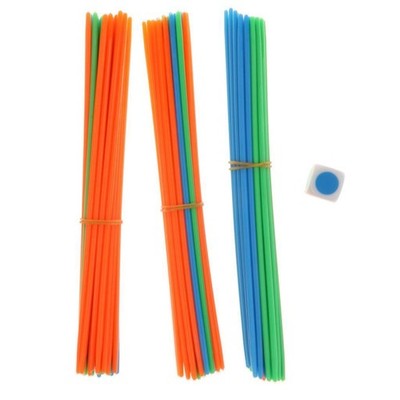 Kunststoff 100 Stück bunte Würfel Pick Up Sticks Spiel Party