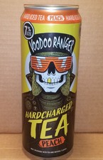 Voodoo Ranger Hardcharged Tea - Peach 24oz malt beverage can New Belgium - EMPTY