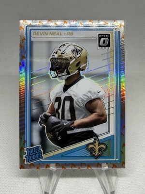 2025 Donruss Optic Fire Emoji Rated Rookie Devin Neal RC