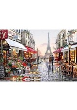 Jigsaw Puzzle Paris Street Flower Shop Eiffel Tower 1000 Pcs  