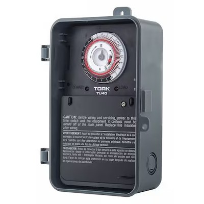 Nsi Tork Tu40 Time Switch, Mechanical, Easy-Set, 120-277V