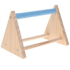 Parrot Wood Climbing Stand Bird Toy Rack for Small Birds 22x15x14 cm