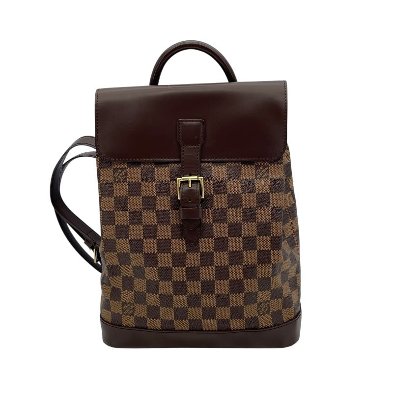 Louis Vuitton Soho Damier Canvas Backpack N51132 Brown Style 2794