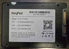 KingFast 512GB SATA III 6Gb/s SSD Solid State Drive 97% Health Tested