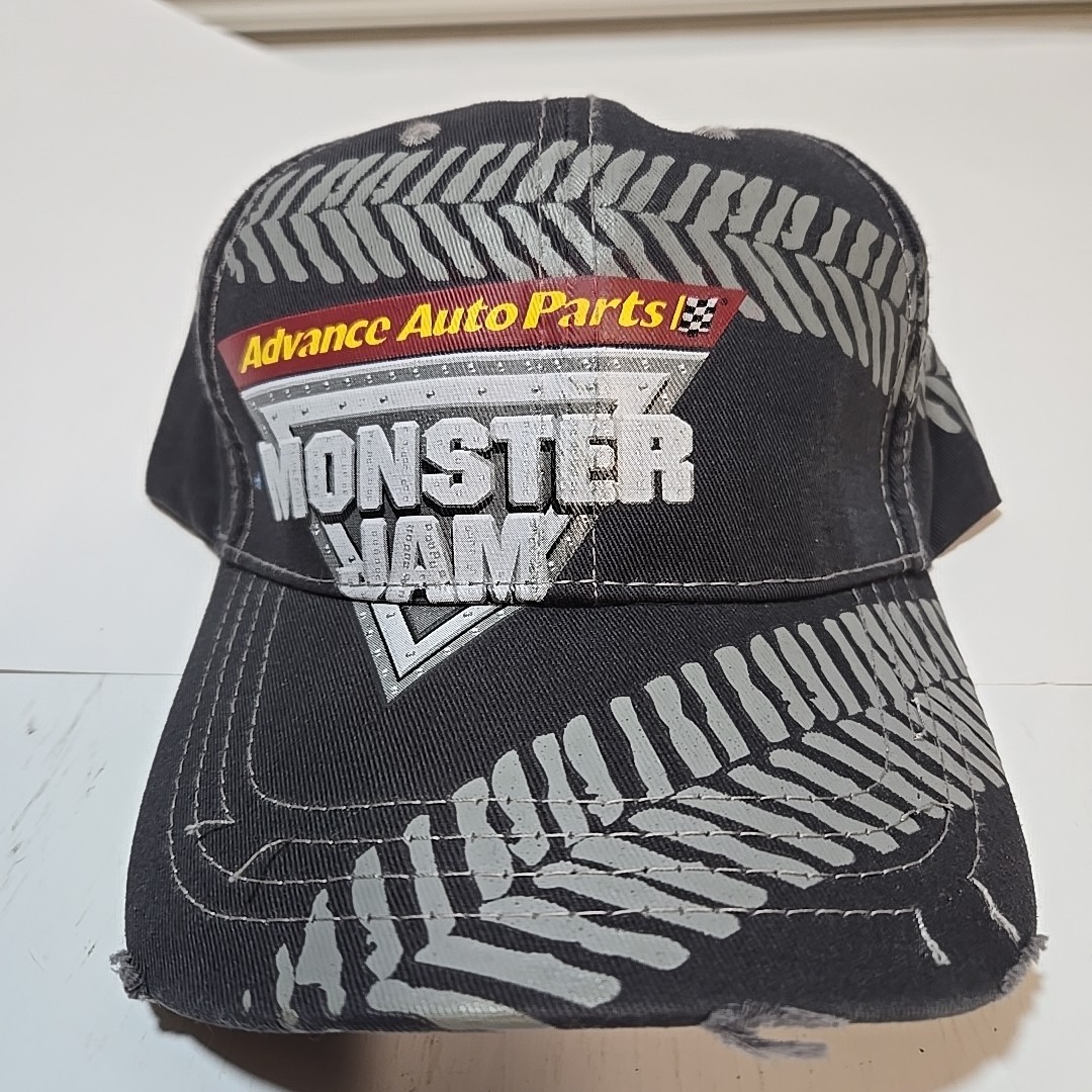 MONSTER JAM Advance Auto Parts Distressed Trucker Cap New Official Merchandise