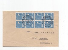 Alibes Brief Zehnfachfrankatur Mi 950 Ansbach 22.6.48 ! Ortsbrief