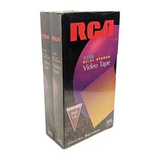 RCA T-120 VHS Hi-Fi Stereo Video Lot Of 2 New Sealed