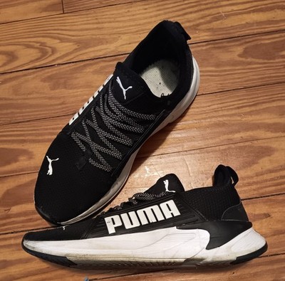 Mens Puma Softride Premier Slip On Tennis Shoe. 376540 01. Size 10. Blk/Wht