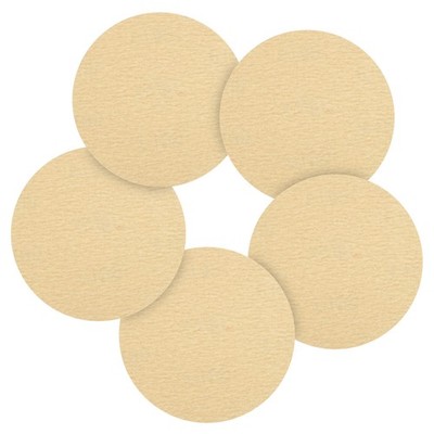 100 Pcs 6 Inch Sanding Disc 180 Grit Round Hook and Loop Sandpaper, Yellow