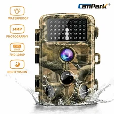 Campark 14MP Trail Camera 1080P HD Hunting Wildlife Game  Cam 3 PIR Night Vision