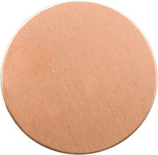 Pure Copper Stamping Blanks, 1 1/4" Circle Tags for Metal Stamping, 18Ga.- Pack