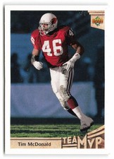 1992 Upper Deck #357 Tim McDonald Phoenix Cardinals