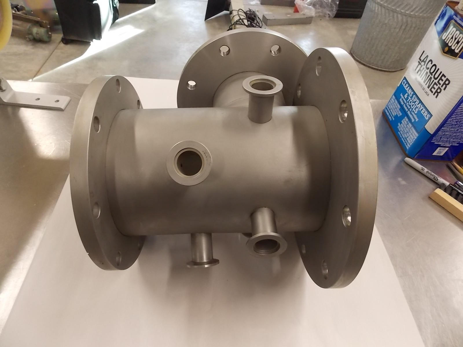 High Vacuum Stainless Steel Vacuum Chamber - Lots of Ports T6
