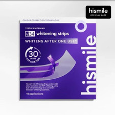Hismile V34 Whitening Strips, Teeth Whiten Strips, Purple Tooth Whitening Strip.