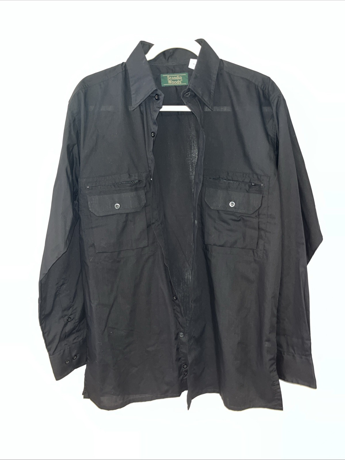 scandia woods mens button shirt Size Medium 