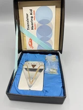 Vintage Toshiba THA-1001 4-Transistor Body Hearing Aid - Japan 1960s Model