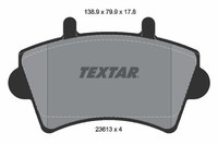 Textar Bremsbelagsatz, Scheibenbremse 2361301 FüR Nissan Opel Renault