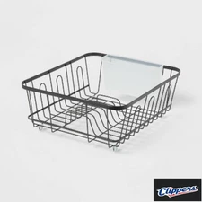  Brightroom Small Steel Dish Drainer - Freestanding Drying Rack Utensil