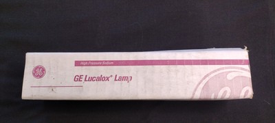 Qty 4, GE LUCALOX LAMP LU400 - 44054 BULB HIGH PRESSURE SODIUM 400W, 2100k color