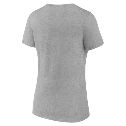 Women's Gray Toronto Blue Jays Heart and Soul V-Neck T-Shirt - 第 3/3 張圖片