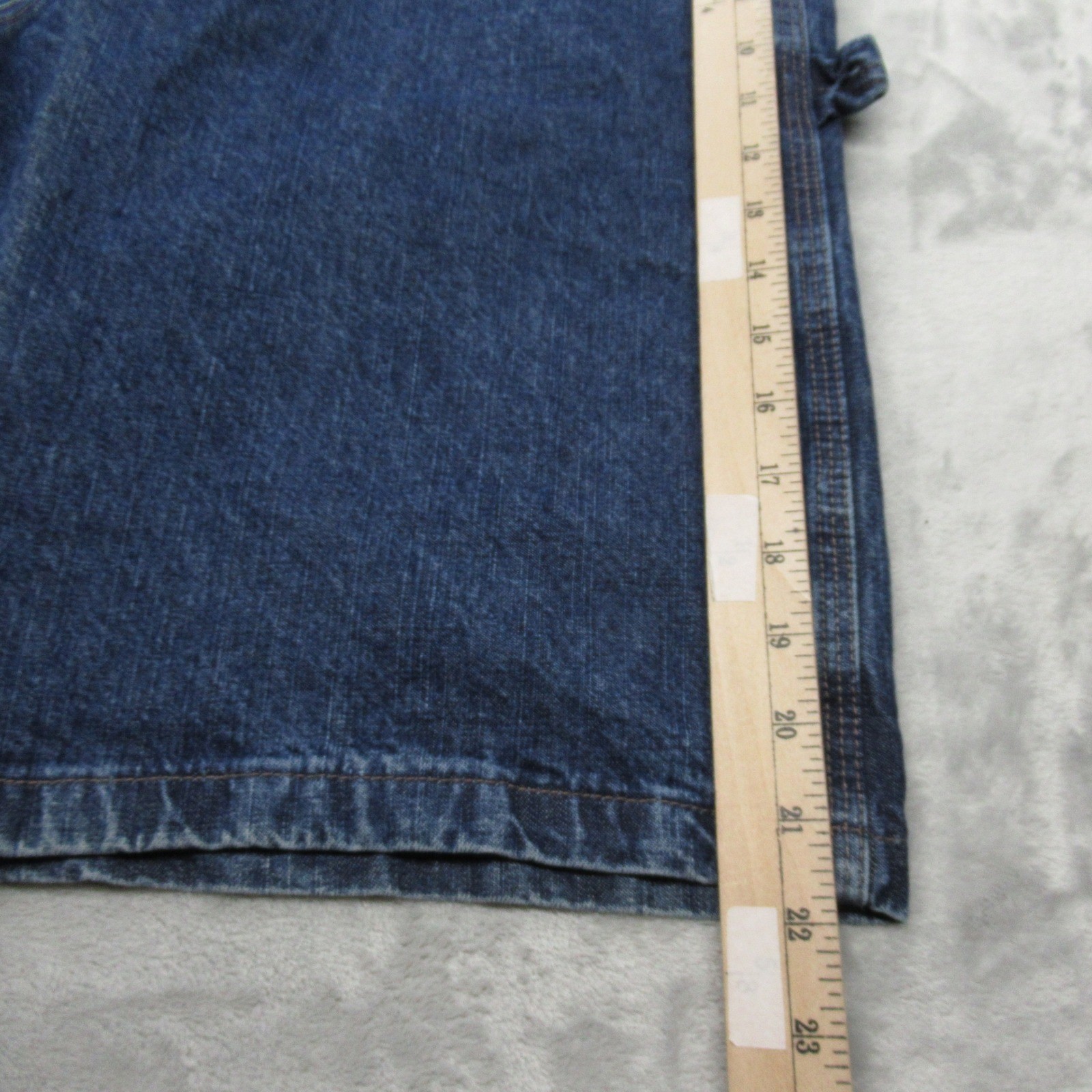 Wrangler Denim Shorts Mens 34 Blue Cotton Zip Fly Relaxed Fit Jean Carpenter NWD thumbnail 12