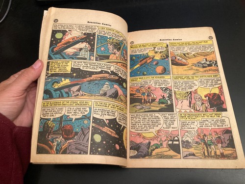 SENSATION #103 (1951) *Golden Age Wonder Woman!* Robot Cover! Bright & Colorful! - Picture 14 of 20