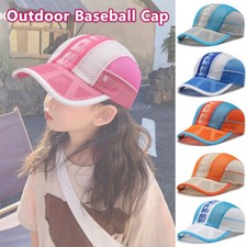 Summer Kids Boy Girl Student Color Mesh Baseball Cap Sport Sun Visor Hat Outdoor