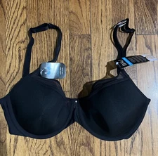 NWT Bali Women's 36D One Smooth U Ultra Light Shaping Underwire Bra DF3439 Black