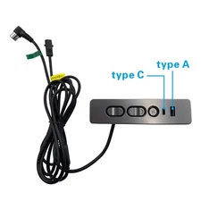 Recliner Lift Chair 5 Button 5 Male Pin 2 Female Pin Switch with USB A C Ports