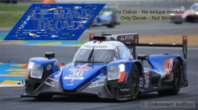 Decals Oreca 07 Le Mans 2018 Alpine 1:32 1:43 1:24 1:18 Slot A470 Calcas