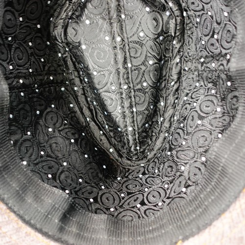 Stetson Western Hat Gray Large Cotton Reverse Corduroy Trilby Traveller Fedora - Picture 7 of 15