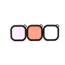 3 Pcs/set Diving Filter for GoPro Hero 9 Accessories Underwater Dive Lens Color