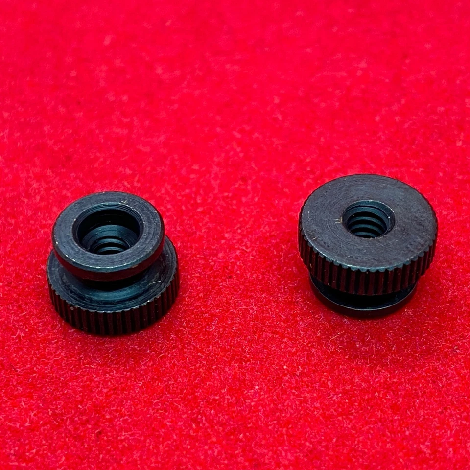 EAGLE FASTENER CORPORATION #6-32 Solid Brass Knurled Thumb Nuts - UNC - Black Oxide Coated - Qty 25
