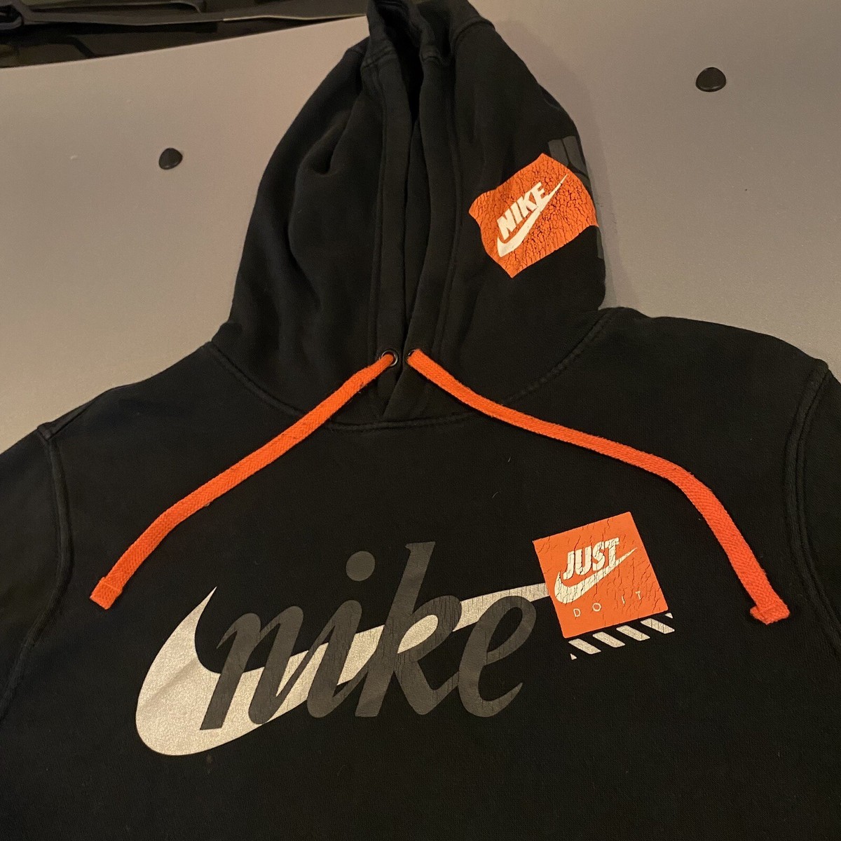 Nike Club JDI Just Do It Hoodie Black Mens Small 30th Nike Club JDI Just Do It Hoodie Black Mens Small 30th