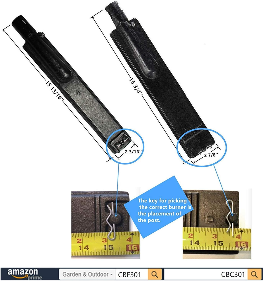 15 3/4 Inches Cast Iron Gas Grill Burner Tube Kit Set Replacement Parts