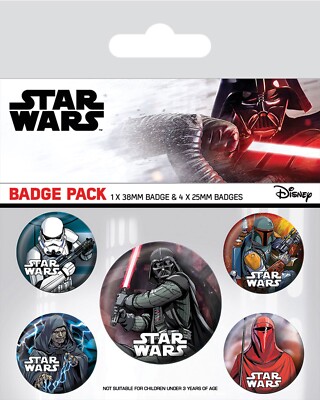 Ansteckbuttons Star Wars Anstecker Buttons Pins Abzeichen Brosche Badge Pack