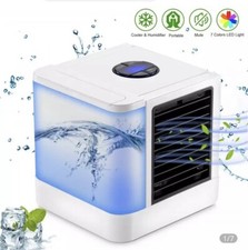 Portable Air Conditioner Mini Cooler Cooling Fan Humidifier Evaporative Cool LED