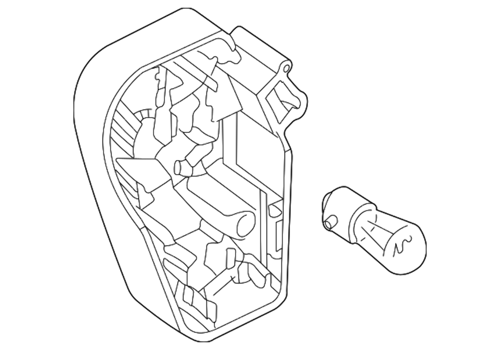 BMW 3 E46 Rear Left Tail Light Bulb Socket 63217165843 Genuine for 