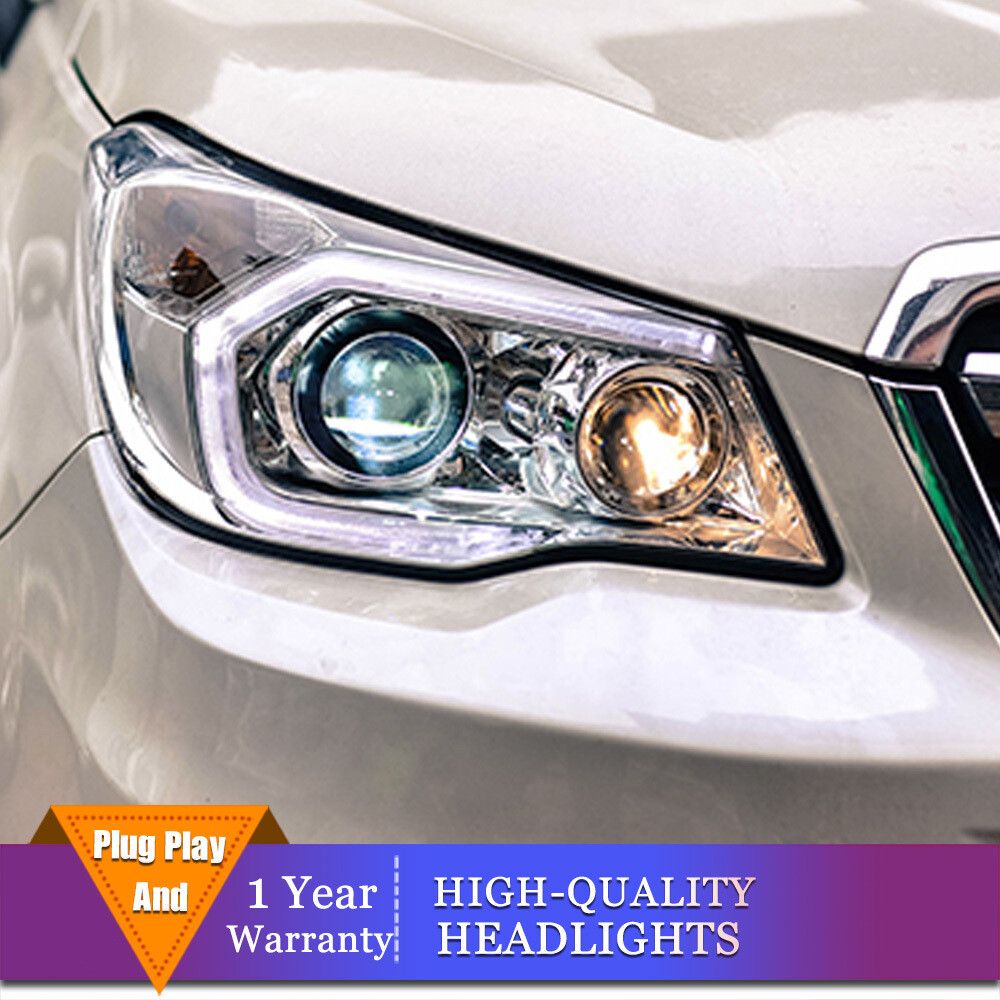 HID Headlights Assembly For Subaru Forester 14-18 LED DRL