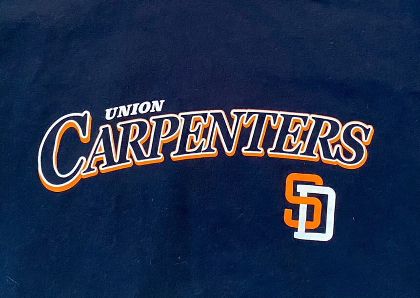 VTG 90s San Diego Padres Union Carpenters T Shirt Made in USA SZ XL eBay