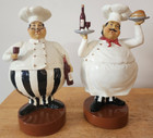 2 Chefs 9" & 1  Butler "James" bottle holder 7" Resin "3 Good Looking Men!" — photo 3