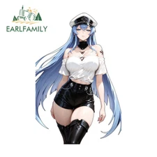 EARLFAMILY 5.1" Esdeath Anime 3D Car Stickers Windshield Motorcycle Laptop Decal