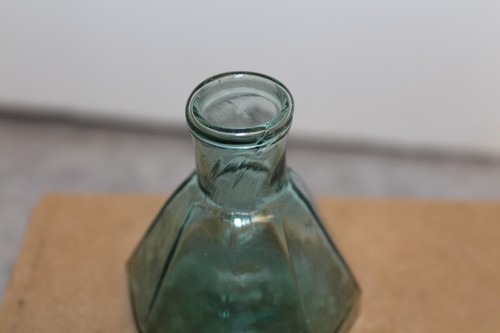 Hellgrüne Tönung 8-seitige Regenschirm Tinte offene Pontil Flasche # 2 - Bild 5 von 5