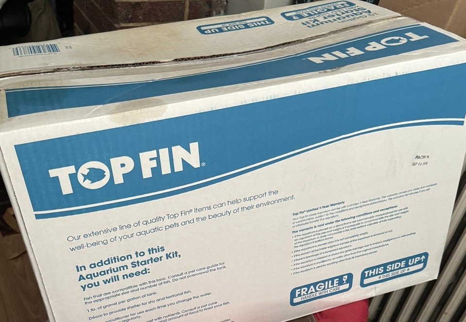 Top Fin 10 Gallon Tank LED Essentials Aquarium Starter Kit eBay