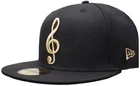 New Era Music Note Black Gold Cap 59Fifty Fitted Special Limited Edition