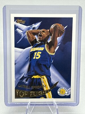1995-96 Topps Top Flight Latrell Sprewell #14 Insert Golden State Warriors EX