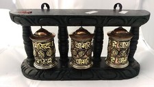 Tibetan Buddhist Handcrafted Spinning Prayer Wheel for Wall Hanging ~ Nepal 032