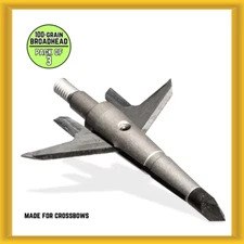 Swhacker #219 Expandable 2-Blade 100 Grain Broadhead 3 PACK (SWH00219) NEW